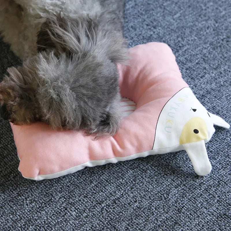 Cuscino da Sonno Carino a Forma di Animale Cartoon Cuscino in Peluche Morbido per Cane e Gatto