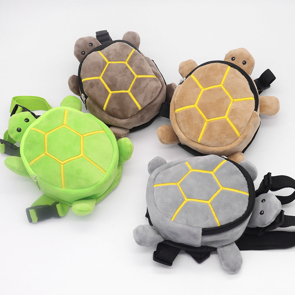Zaino a forma di tartaruga di peluche per cani di piccola taglia con spallacci regolabili
