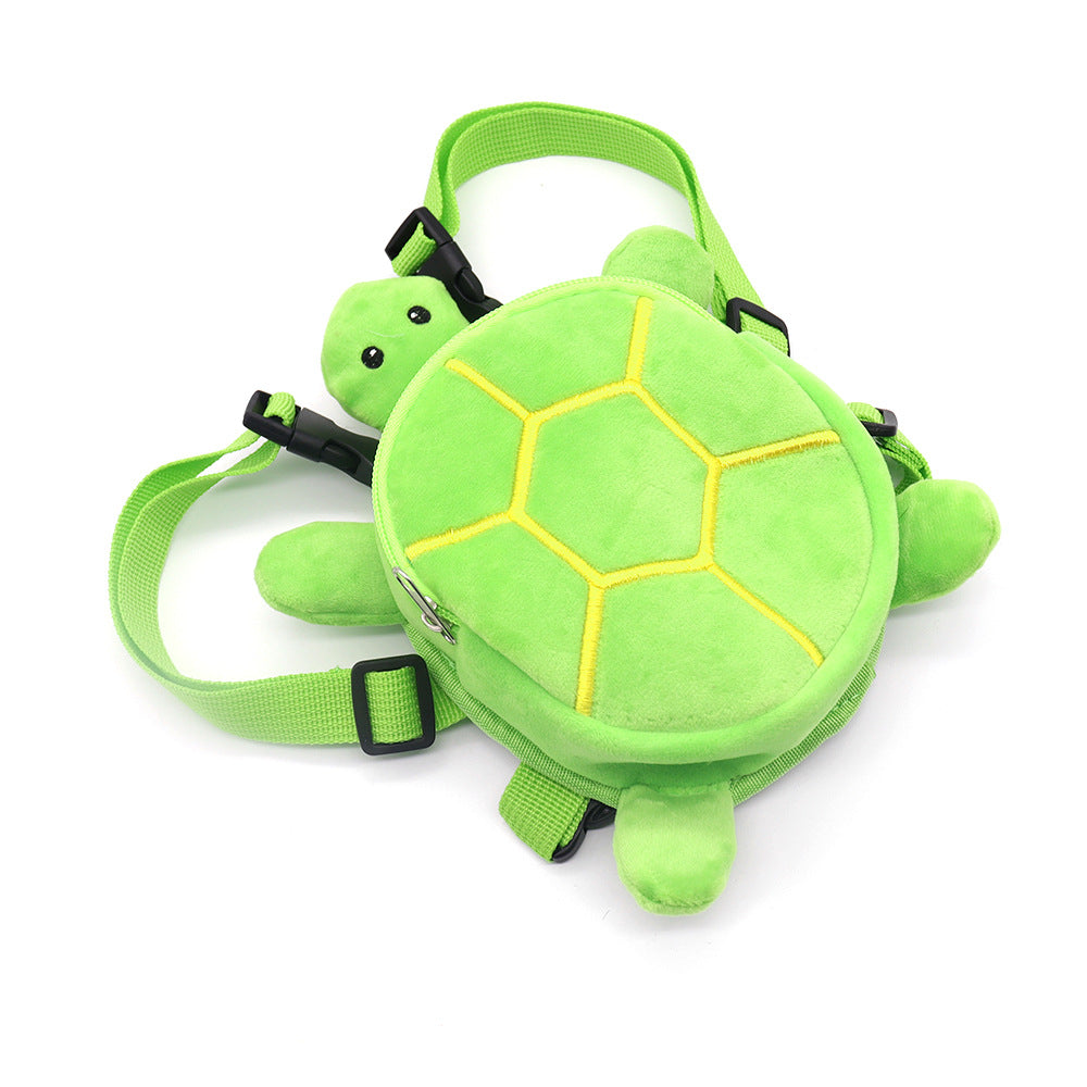 Zaino a forma di tartaruga di peluche per cani di piccola taglia con spallacci regolabili