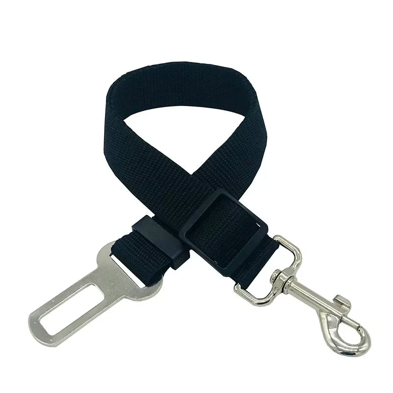 Sangle de sécurité réglable multicolore en nylon pour attacher un animal de compagnie en voiture