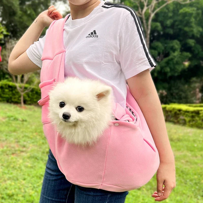 Borsa a tracolla traspirante per cani e gatti di piccola taglia