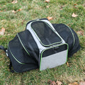 Breathable Mesh Expandable Side-Open Pet Travel Carrier Bag