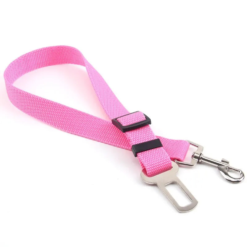 Cintura di Sicurezza Regolabile Multicolore in Nylon per Auto per Animali Domestici