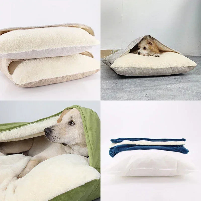 Weiche Plüsch-Haustier-Sofamatte, waschbares Korallenfleece-Hundebett für Katzen und Hunde