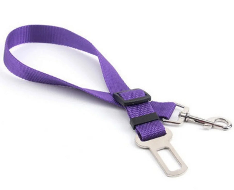 Cintura di Sicurezza Regolabile Multicolore in Nylon per Auto per Animali Domestici