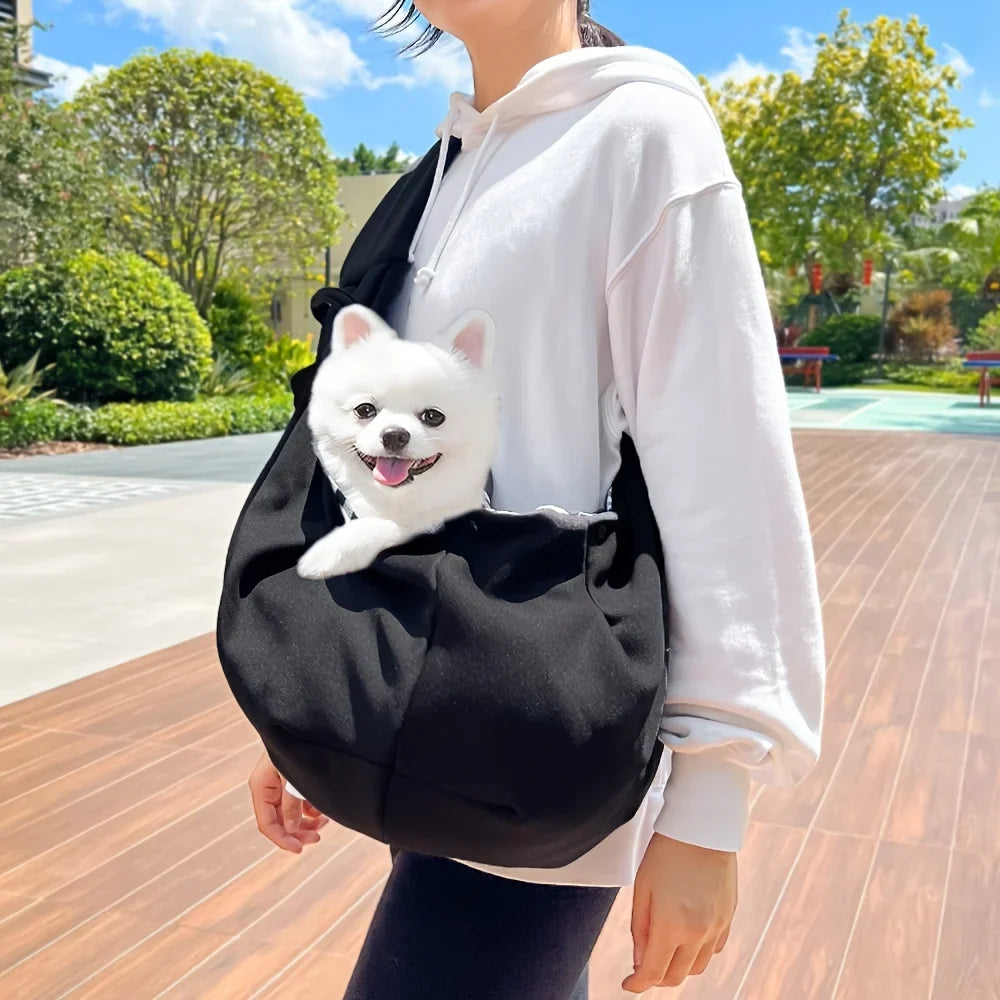Borsa a tracolla traspirante per cani e gatti di piccola taglia