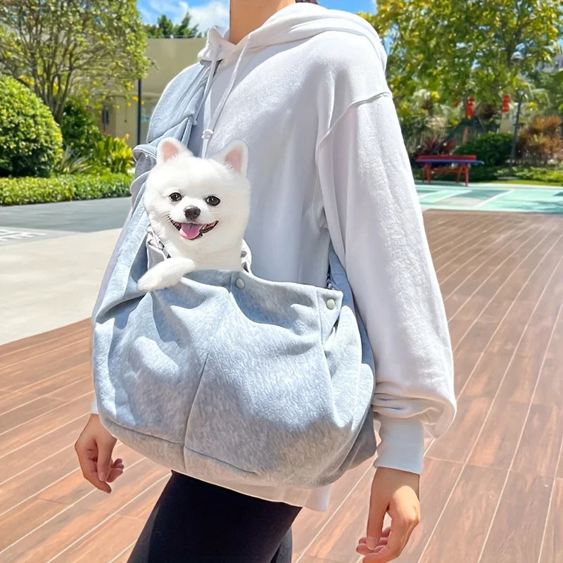 Borsa a tracolla traspirante per cani e gatti di piccola taglia