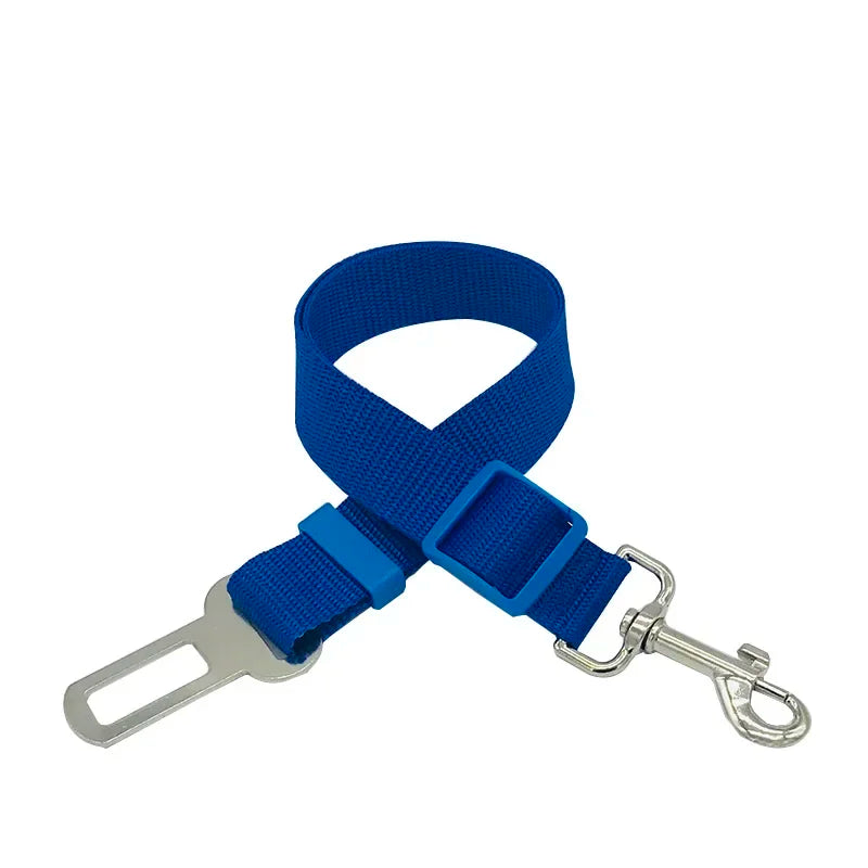 Sangle de sécurité réglable multicolore en nylon pour attacher un animal de compagnie en voiture