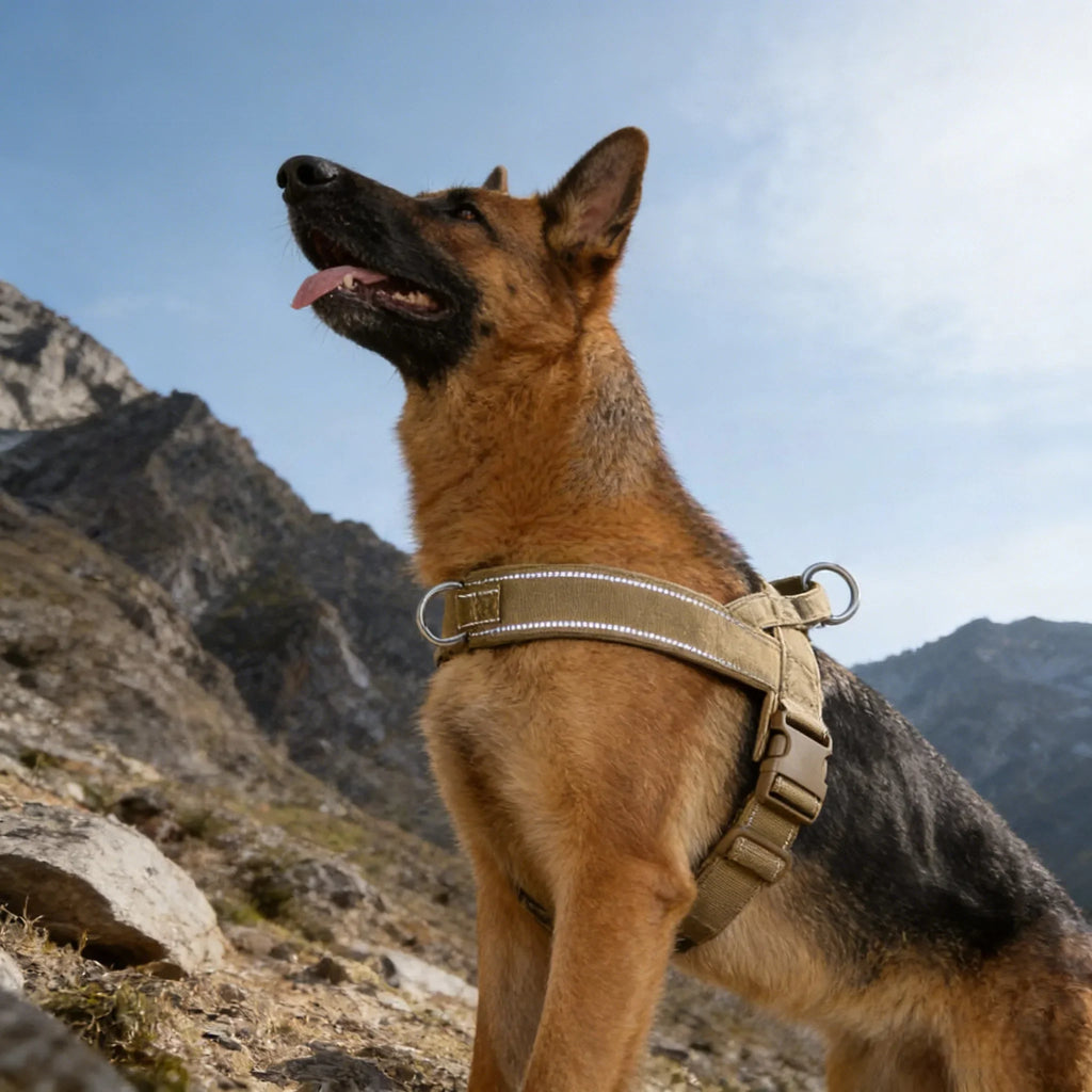 Pettorina regolabile riflettente per cani di taglia grande per passeggiate all'aperto