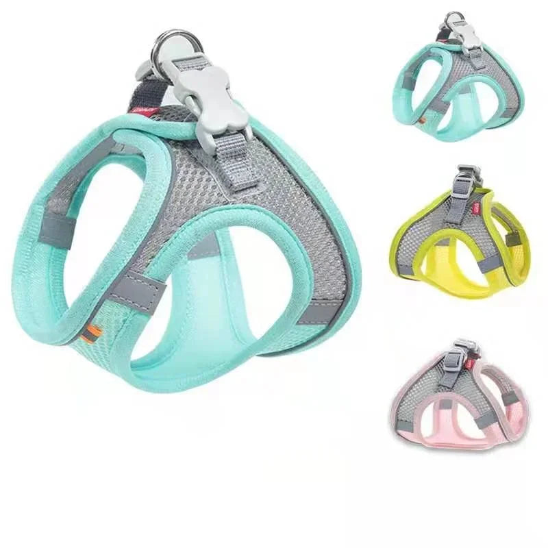 Breathable Reflective Mesh Vest Harness for Cats and Small Dogs